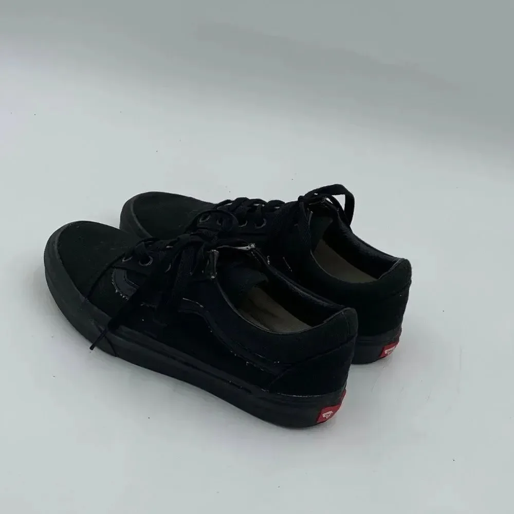 Vans Classic All-Black Low-Top Sneakers | Men’s Size 5 | Skate & Casual Shoes